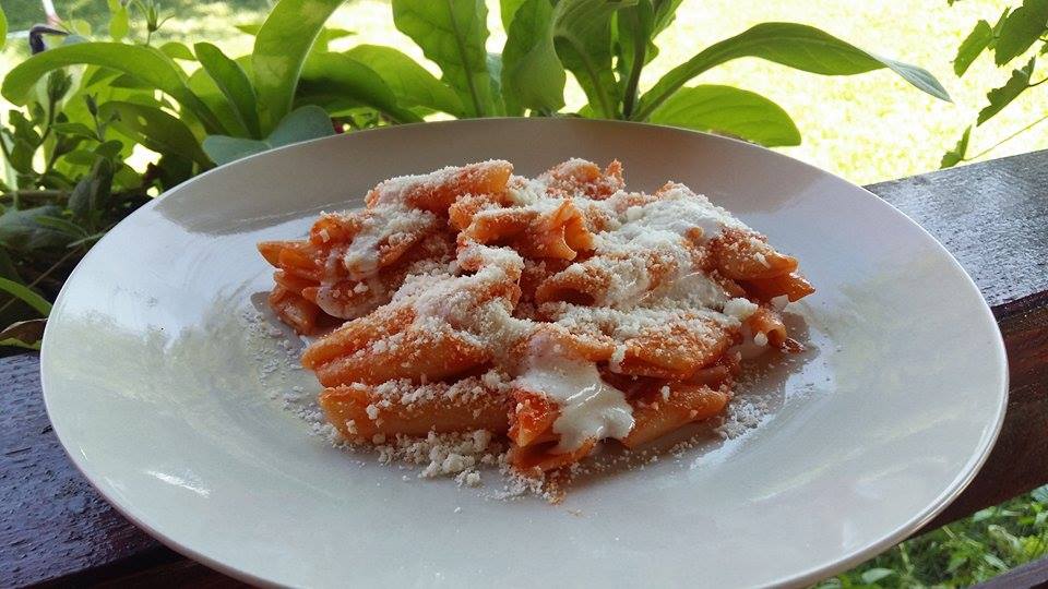 penne cu pancetta